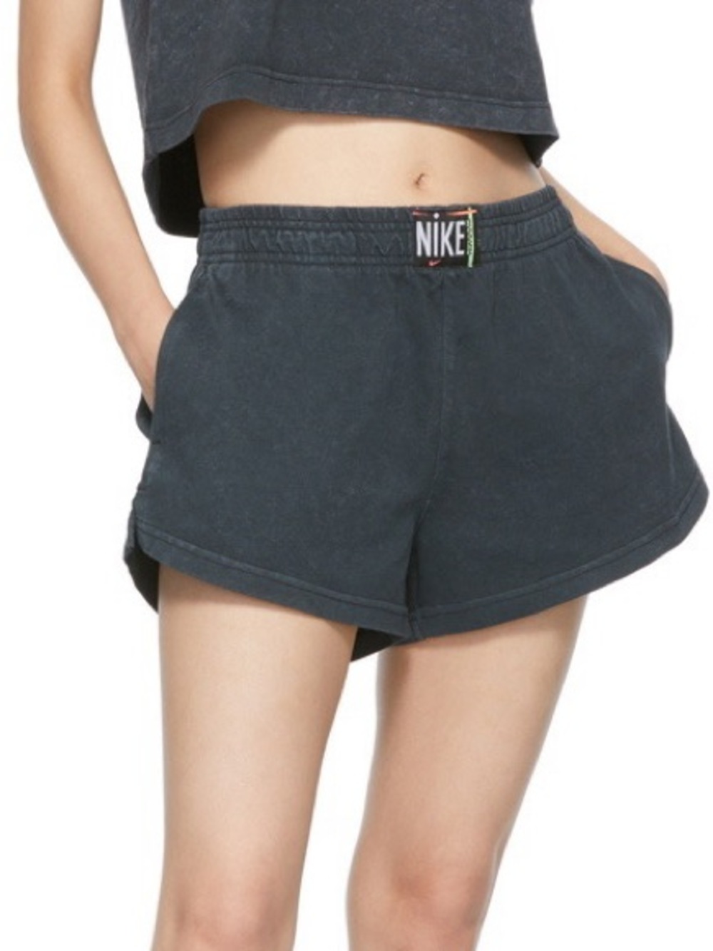 Nike Women's Washed Charcoal Athletic Shorts
